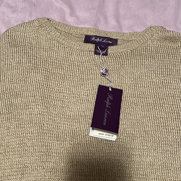 $1690 Polo Ralph Lauren’s  Purple label ladies  luxurious sweater made in china. - Picture 3 of 11